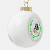 Veni Vidi Vici Keramische Bal Ornament (Links)