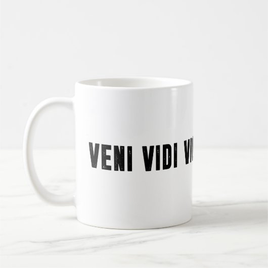 Veni vidi vici koffiemok (Links)