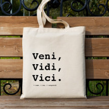 Veni, Vidi, Vici Minimalistische Esthetische Quote