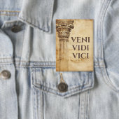 Veni Vidi Vici Oud-Romeins Thema Button (Insitu)