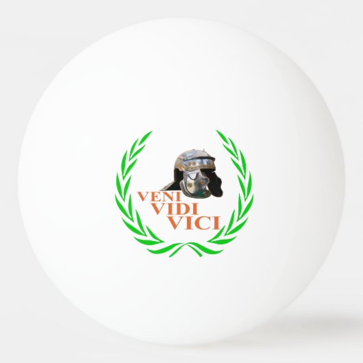 Veni Vidi Vici Pingpongbal (Voorkant)