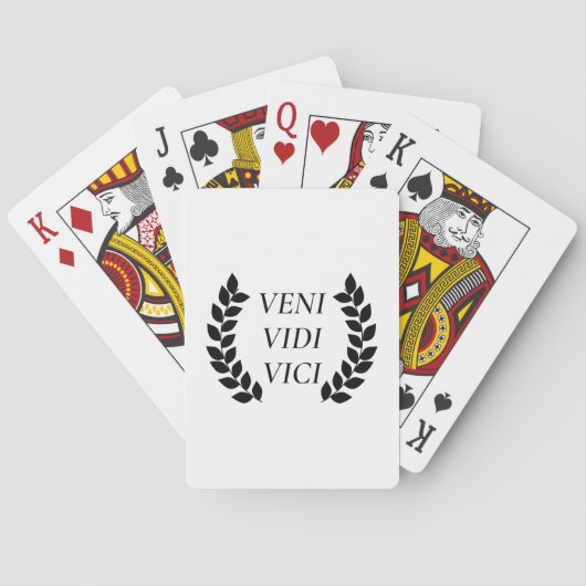 Veni Vidi Vici Pokerkaarten (Achterkant)