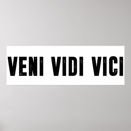 Veni vidi vici poster (Voorkant)