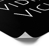 Veni vidi vici poster (Hoek)