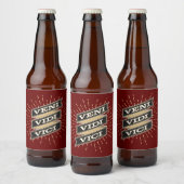 Veni Vidi Vici Red Bier Etiket (Flessen)