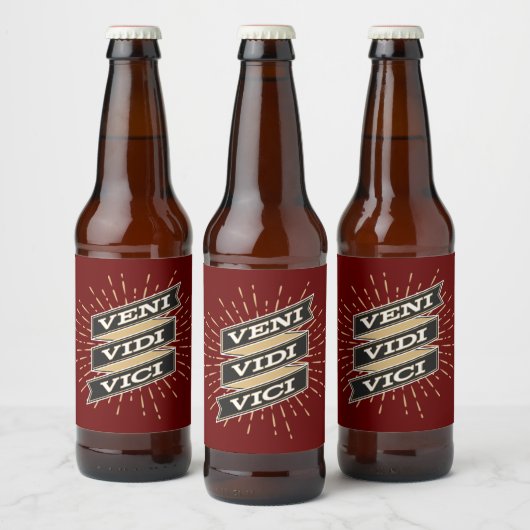 Veni Vidi Vici Red Bier Etiket (Flessen)