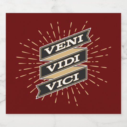 Veni Vidi Vici Red Bier Etiket (Enkel label)