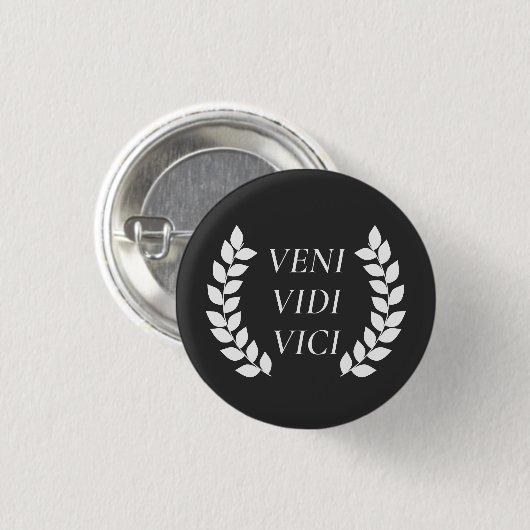 Veni Vidi Vici Ronde Button 3,2 Cm (Voorkant /achterkant)