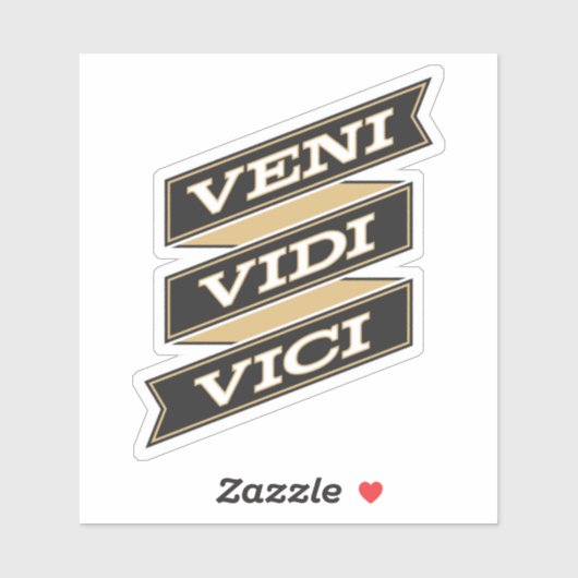 Veni Vidi Vici Sticker (Vel)