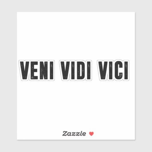 Veni vidi vici sticker (Vel)