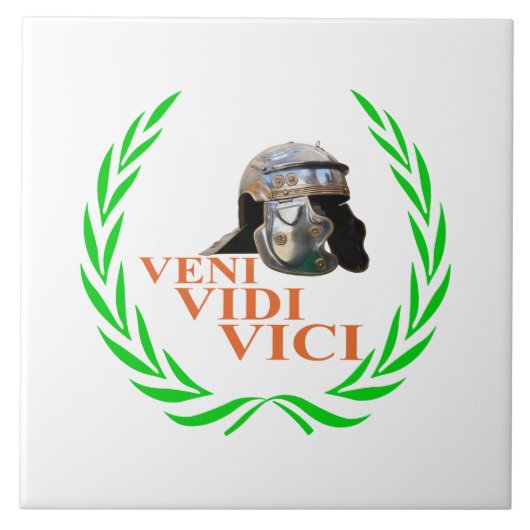 Veni Vidi Vici Tegeltje (Voorkant)