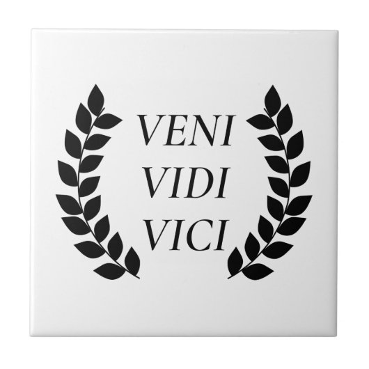 Veni Vidi Vici Tegeltje (Voorkant)