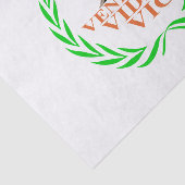 Veni Vidi Vici Tissuepapier (Detail)