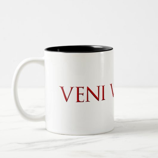 Veni Vidi Vici Tweekleurige Koffiemok (Links)