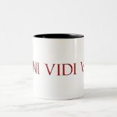 Veni Vidi Vici Tweekleurige Koffiemok (Center)