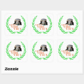 Veni Vidi Vici Vierkante Sticker (Vel)