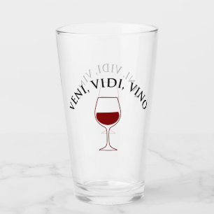 Veni, Vidi, Vino Funny Wine Lover, Latijnse term Glas