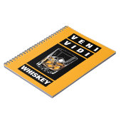 Veni Vidi Whiskey | Grappig citaat voor whisky lie Notitieboek (Linkerzijde)