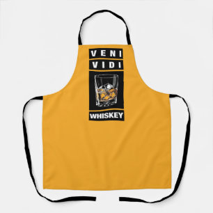 Veni Vidi Whiskey Grappig citaat voor whisky lie Schort
