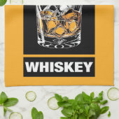 Veni Vidi Whiskey | Grappig citaat voor whisky lie Theedoek (Gevouwen)