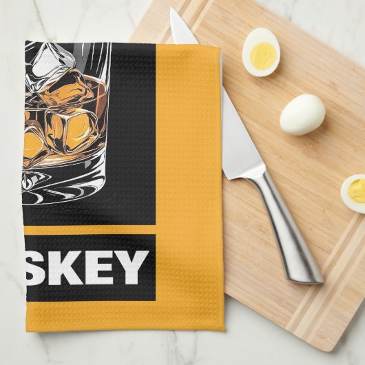 Veni Vidi Whiskey | Grappig citaat voor whisky lie Theedoek (Quarter Fold)