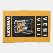 Veni Vidi Whiskey | Grappig citaat voor whisky lie Theedoek (Horizontaal)
