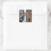 Venice Alleyway Vierkante Sticker (Tas)