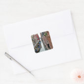 Venice Alleyway Vierkante Sticker (Envelop)