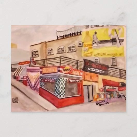 Venice Beach Boardwalk Briefkaart (Voorkant)