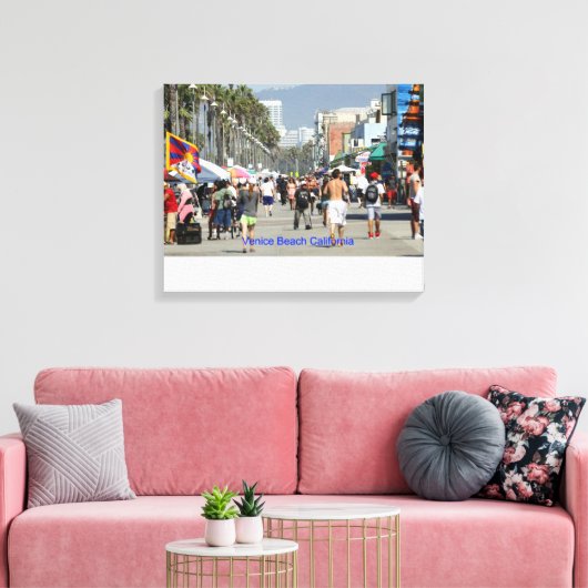 Venice Beach Boardwalk Canvas Afdruk (Insitu (Woonkamer))