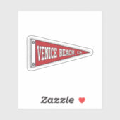 Venice Beach, CA wimpel Sticker (Vel)
