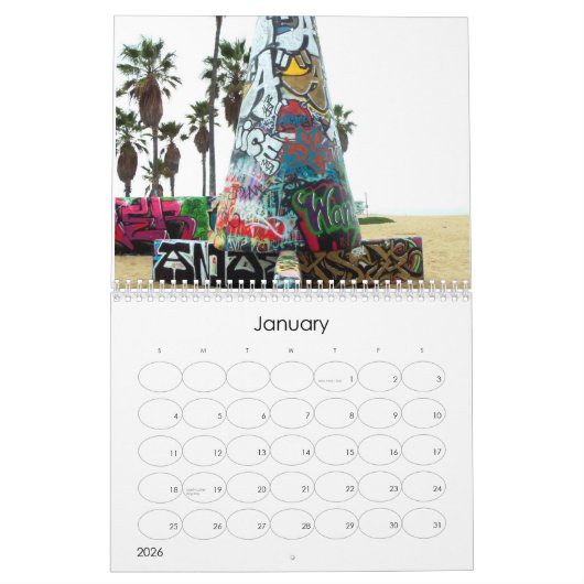 Venice Beach Calendar Kalender (Jan 2026)