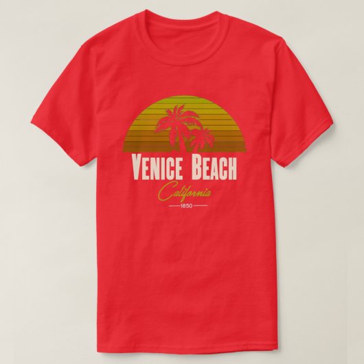 Venice Beach California 2 T-shirt (Design voorkant)