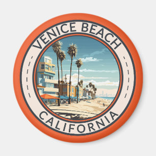 Venice Beach California Boardwalk Reizen Kunst Ret Magneet