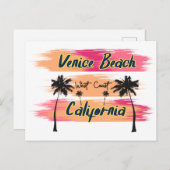 Venice Beach California Briefkaart (Voorkant / Achterkant)