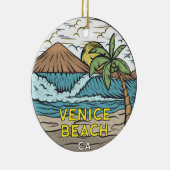 Venice Beach California  Keramisch Ornament (Rechts)