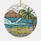Venice Beach California  Keramisch Ornament (Voorkant)