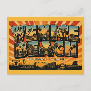 Venice Beach California Muscle Beach Skate Park  Briefkaart