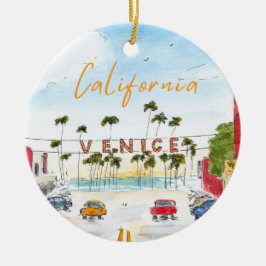 Venice Beach California Ornament