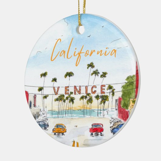 Venice Beach California Ornament (Links)