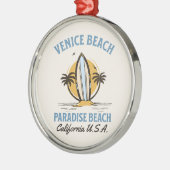 Venice Beach California Paradise Beach Metalen Ornament (Links)