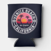 Venice Beach California Retro Sunset Souvenirs 60s Blikjeskoeler (Voorkant)