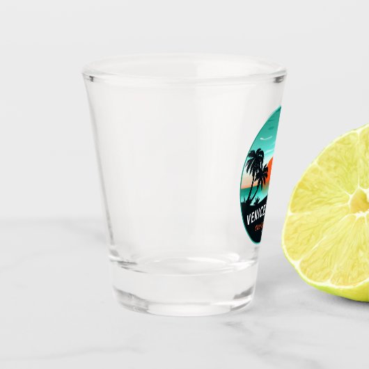 Venice Beach California Retro Sunset Souvenirs 60s Shot Glas (Links)