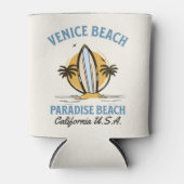 Venice Beach California Retro Surf Design Blikjeskoeler (Voorkant)