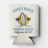Venice Beach California Retro Surf Design Blikjeskoeler (Achterkant)