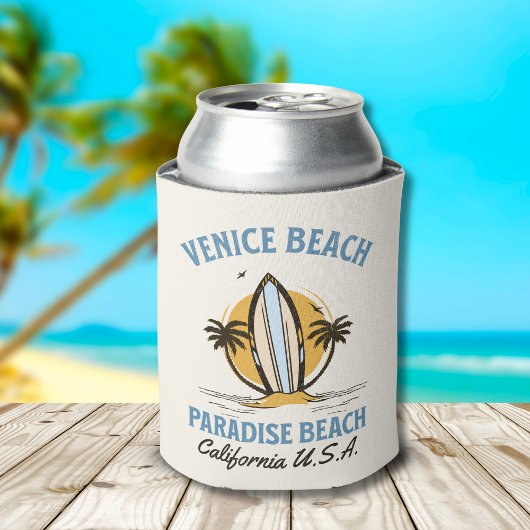 Venice Beach California Retro Surf Design Blikjeskoeler