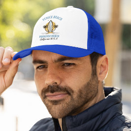 Venice Beach California Retro Surf Design Trucker Pet
