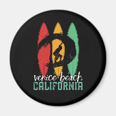 Venice Beach California  Retro Surfing Magneet (Voorkant)