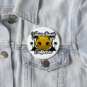 Venice Beach California Ronde Button 7,6 Cm (In situ)