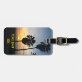 Venice Beach California Sunset Bagagelabel (Voorkant horizontaal)